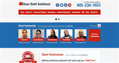 Desktop Screenshot of cleardebtsol.com